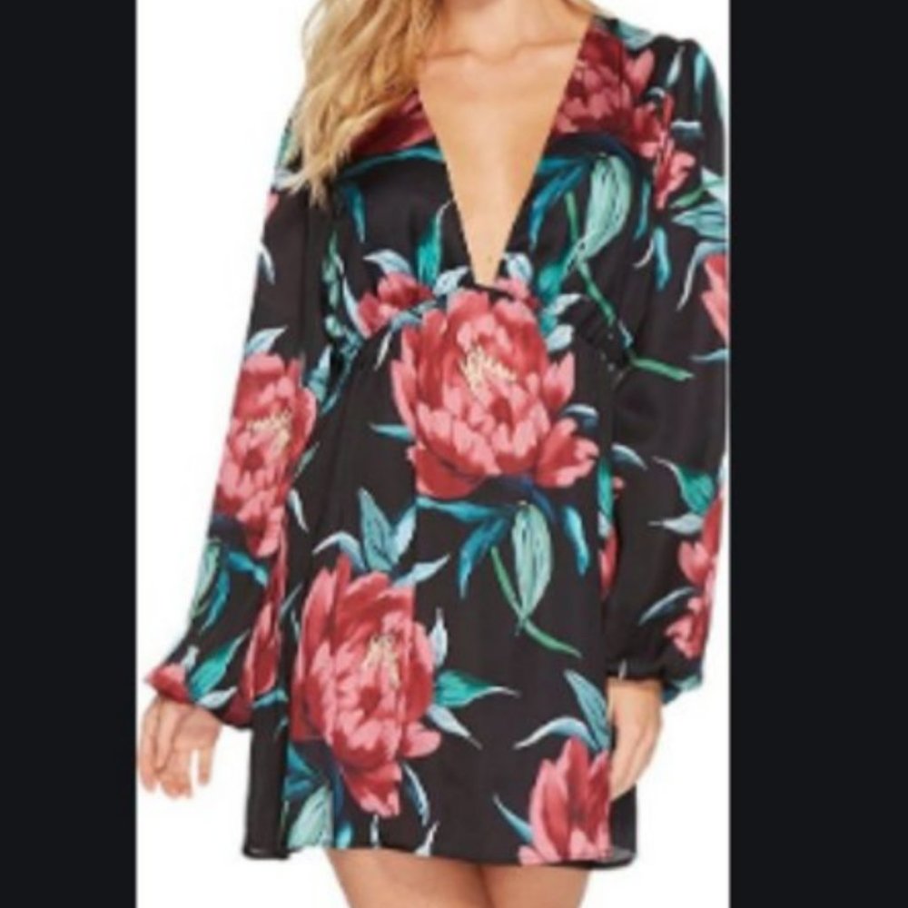 Show Me Your Mumu Dakota Floral Pattern Mini Dress Size XS